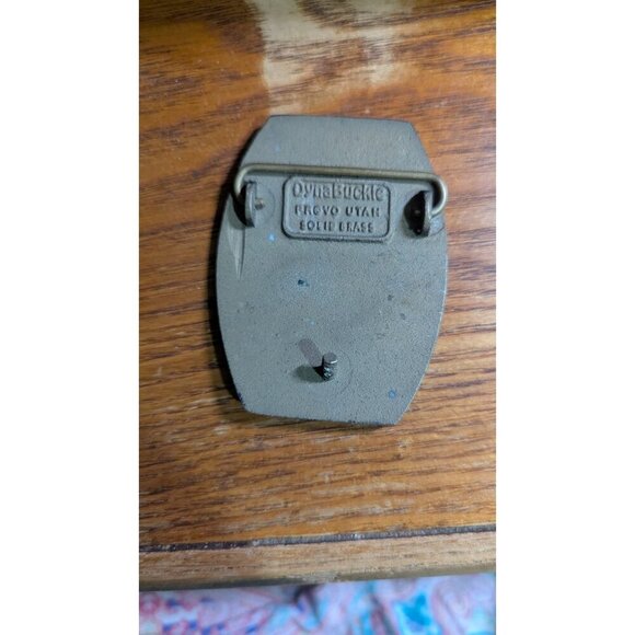 Vintage Dynabuckle Solid Brass Belt Buckle We Attacked Safely Texasgulf No. 4 Ph - Picture 3 of 7
